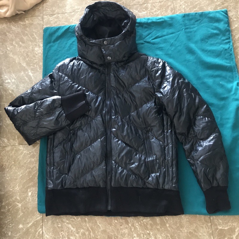 áo khoác bomber lông vũ nam uniqlo