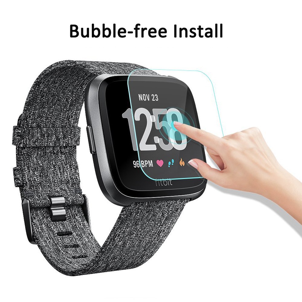 Set 2 kính cường lực bảo vệ màn hình đồng hồ thông minh Fitbit versa