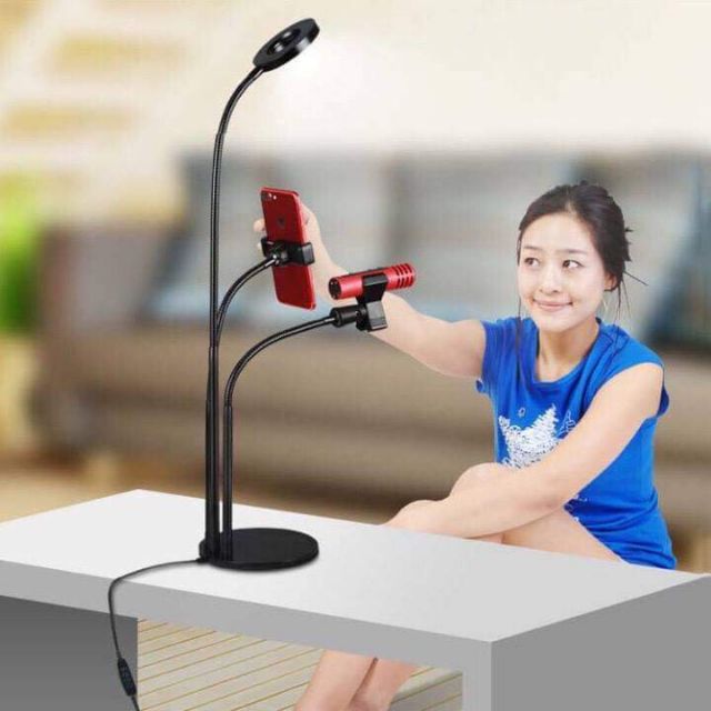 Bộ đồ dùng livesteam nh
3 TÍNH NĂNG NỔI BẬT:
➡️ Đỡ điện thoại
➡️ Thu âm
➡️ Chiếu sáng
Sử dụng đơn giản, thao tác dễ dàng