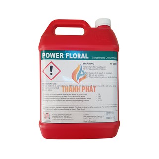 Nước lau sàn khử mùi diệt khuẩn POWER FLORAL Can 5l Klenco Singapore