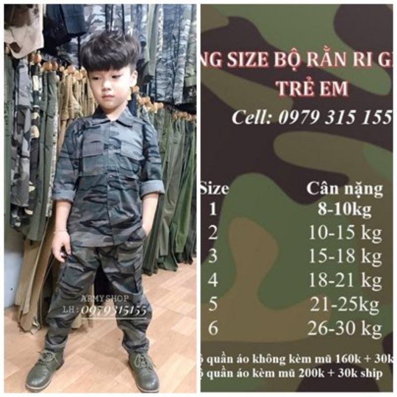 BỘ Quần Áo TRẺ EM (MÃ RẰN RI GHI TÍM)