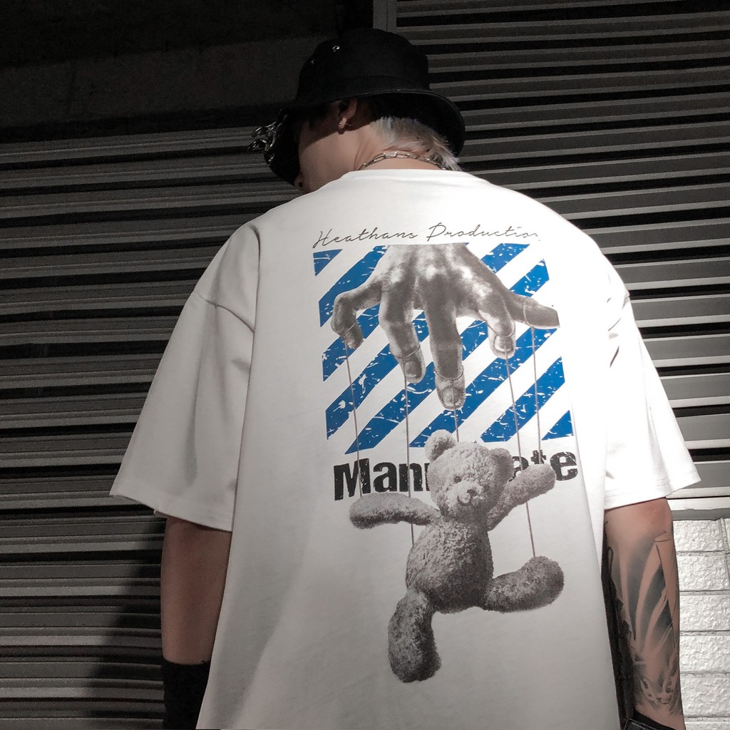 Áo Thun Nam Nữ Unisex, Áo Phông Tay Lỡ Form Rộng In Hình Bàn Tay Ngộ Nghĩnh Chất Cotton Mát Mềm Mịn | BigBuy360 - bigbuy360.vn