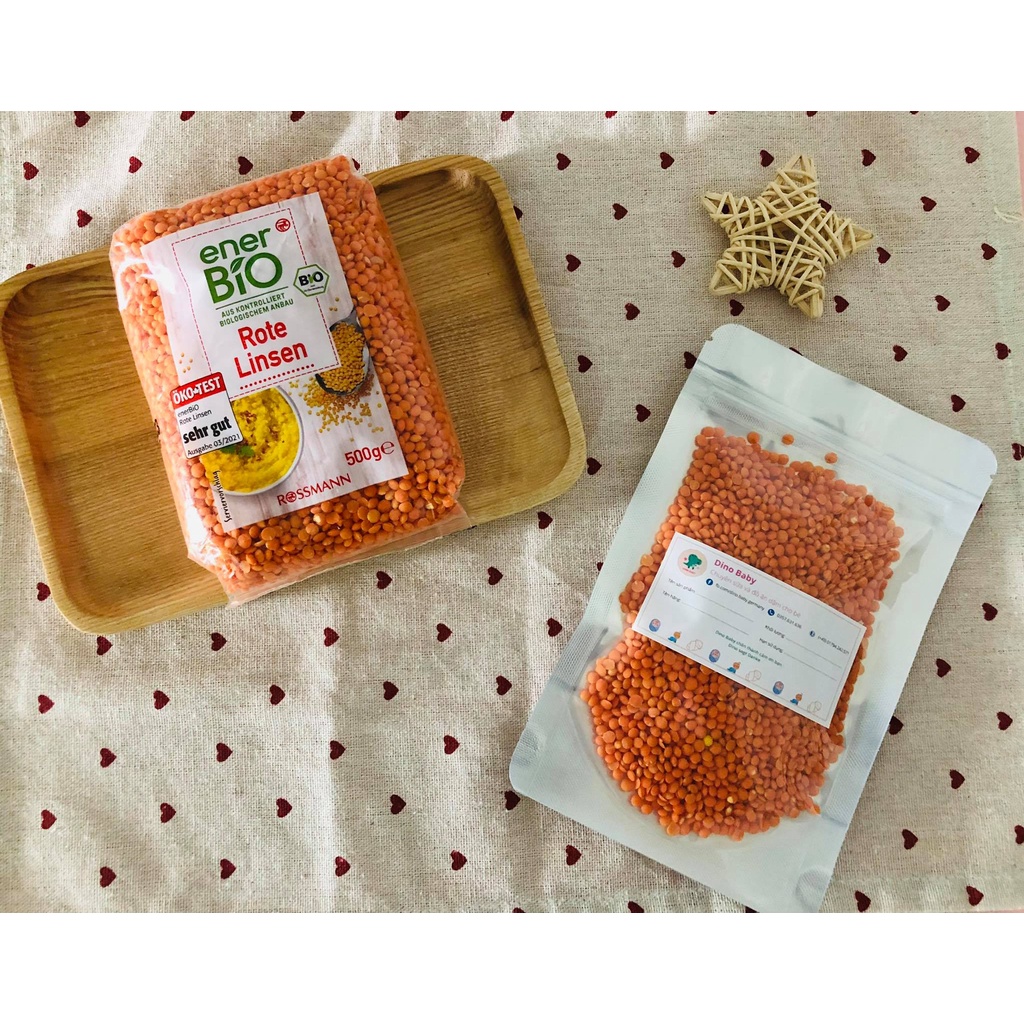 Đậu lăng đỏ hữu cơ Ener BIO Đức 500g - Date: 02/2025