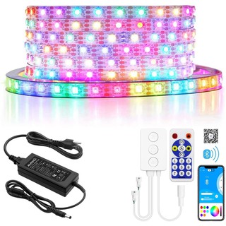 Combo bộ 5m đèn led WS2812B 60led/mét + Bộ ĐK SP601E + Nguồn 5V