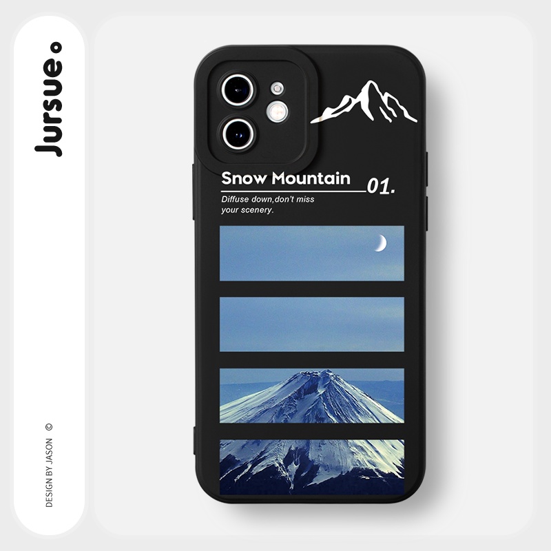 Ốp lưng JURSUE mềm hình dễ thương đẹp Thích Hợp cho iPhone 13 12 11 Pro Max SE 2020 X XR XS 8 7 ip 6S 6 Plus Y1853