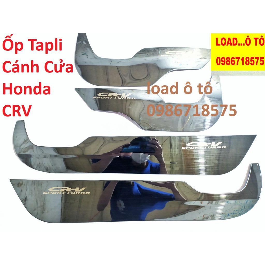 Bộ Ốp Tapli Cánh Cửa Và Ốp Màng Loa Honda CRV 2018-2019,2021 Mẫu Titan