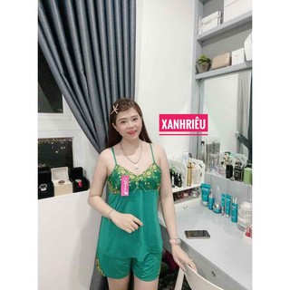 Đồ bộ ngủ thun lạnh phoi ren