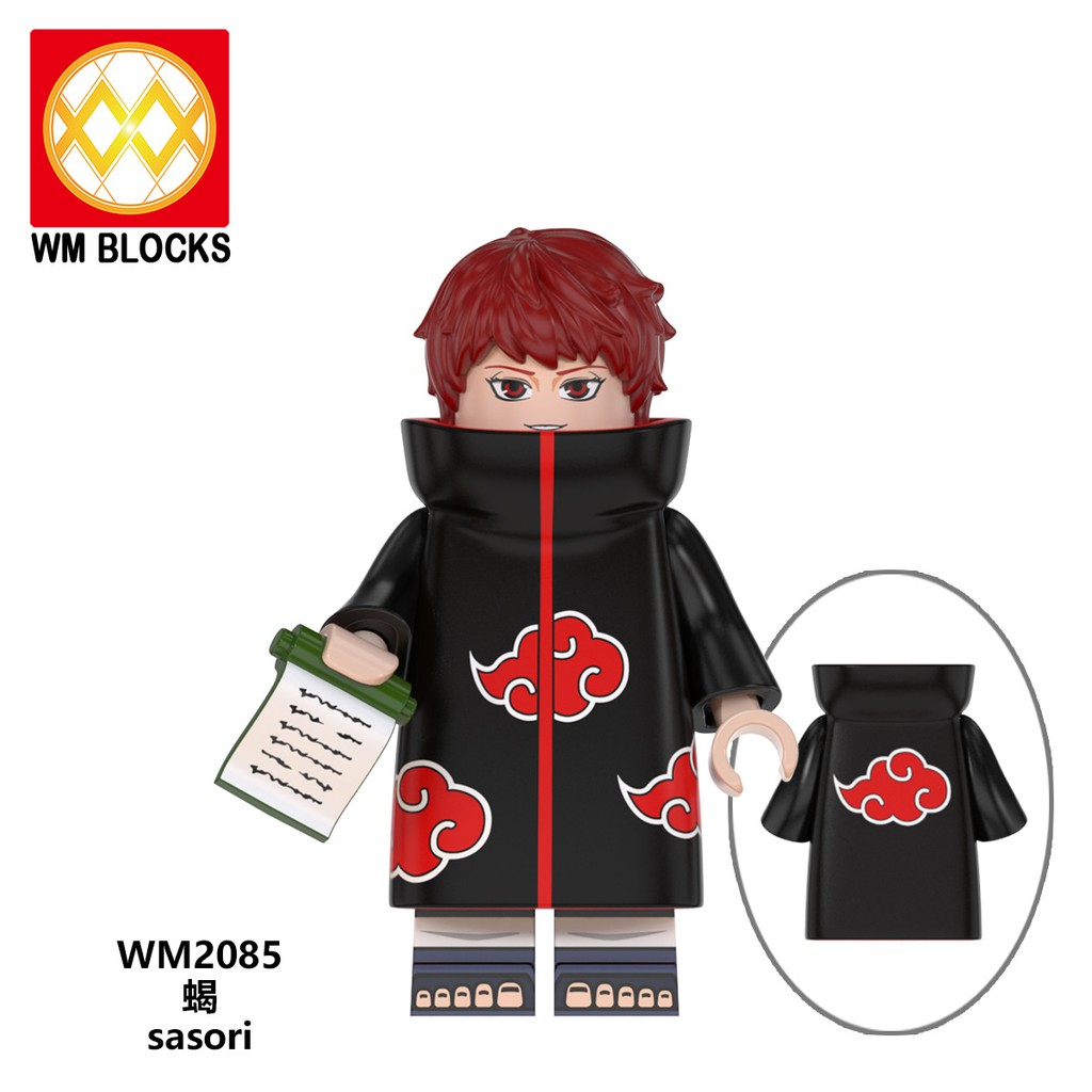 Combo 8 Minifigures Các Nhẫn Giả Naruto, Uchiha Obito, Sasuke, Kakashi - Đồ Chơi Lắp Ráp WM6105 [B5]