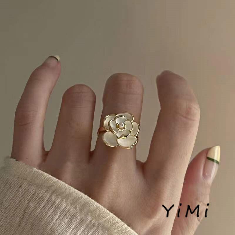 Nhẫn Hở Đính Hoa Ngọc Trai Chất Lượng Cao