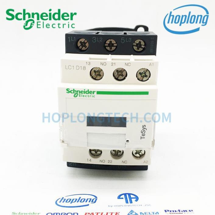 [CHÍNH HÃNG] LC1D18M7 Khởi động từ 3 pha Schneider 18A điện áp 220VAC