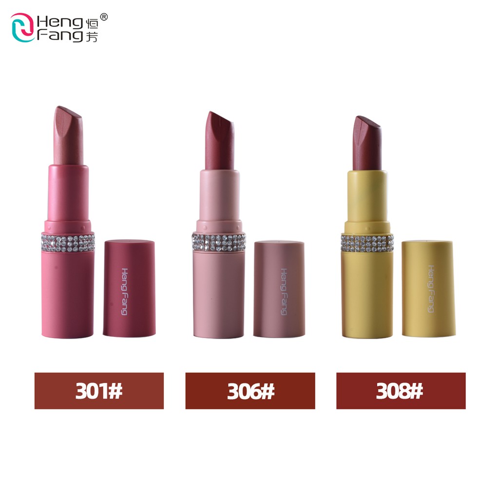 HengFang Sparkling Diamond Colorful Soft Mist Lipstick 3.5gx3 H9415