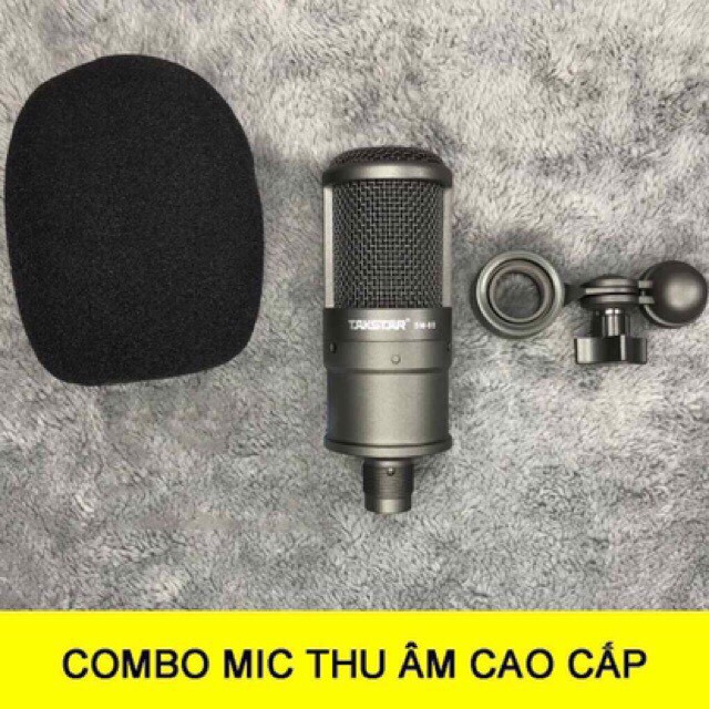 Mic Takstar SM8B dùng thu âm livestream karaoke chạy nguồn 48v phù hợp cách dòng sound card chính hãng