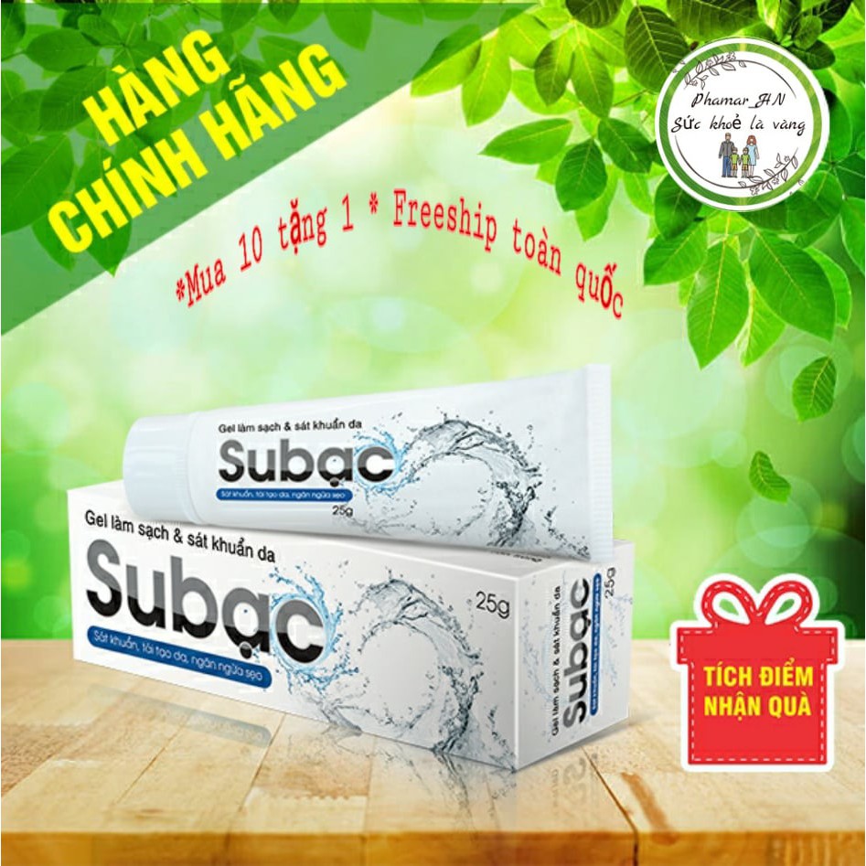 [CHÍNH HÃNG] GEL SU BẠC - Sát Khuẩn Da,Ngăn ngừa sẹo