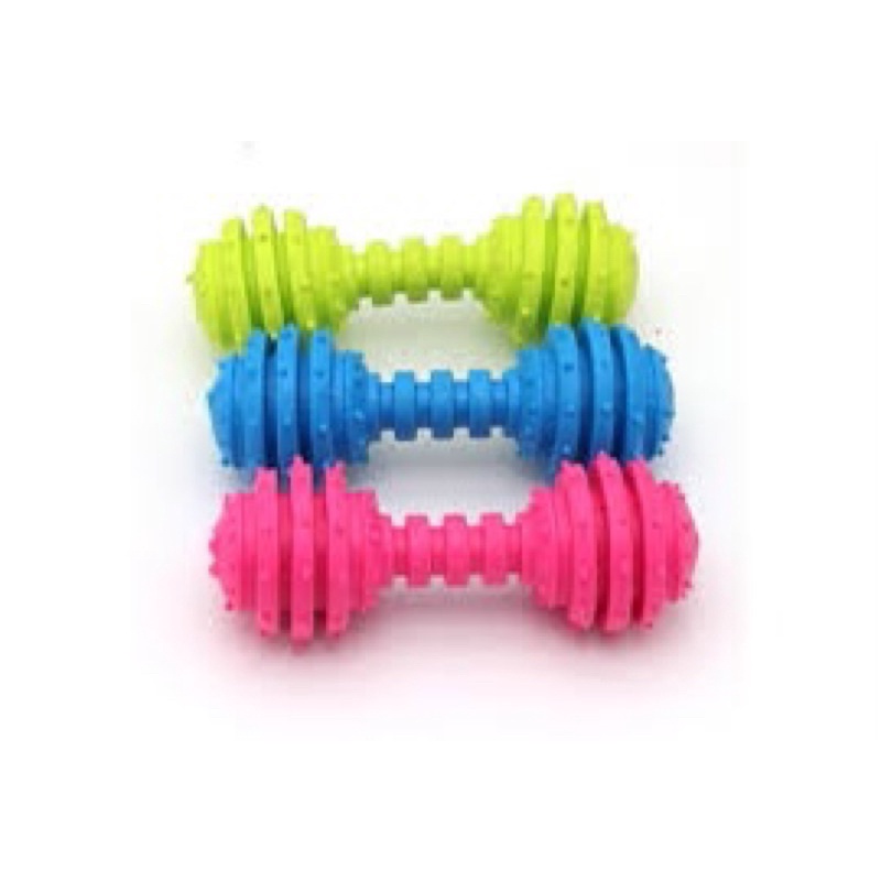 Đồ chơi cho chó cao su hình quả tạ có chuông