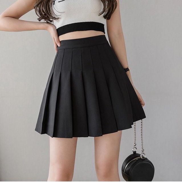 Chân váy xếp ly tenic Bigsize CVBS008 (có lót quần bên trong) -TES-Dành cho nàng mũm mĩm từ 55-95kg-Mặc đi chơi, dạo phố