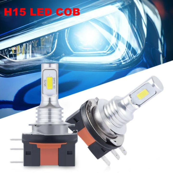 Bộ 2 Bóng Đèn LED 160W H15 Cho Xe BMW Mercedes DRL LD2373