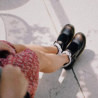 Giày da nữ retro