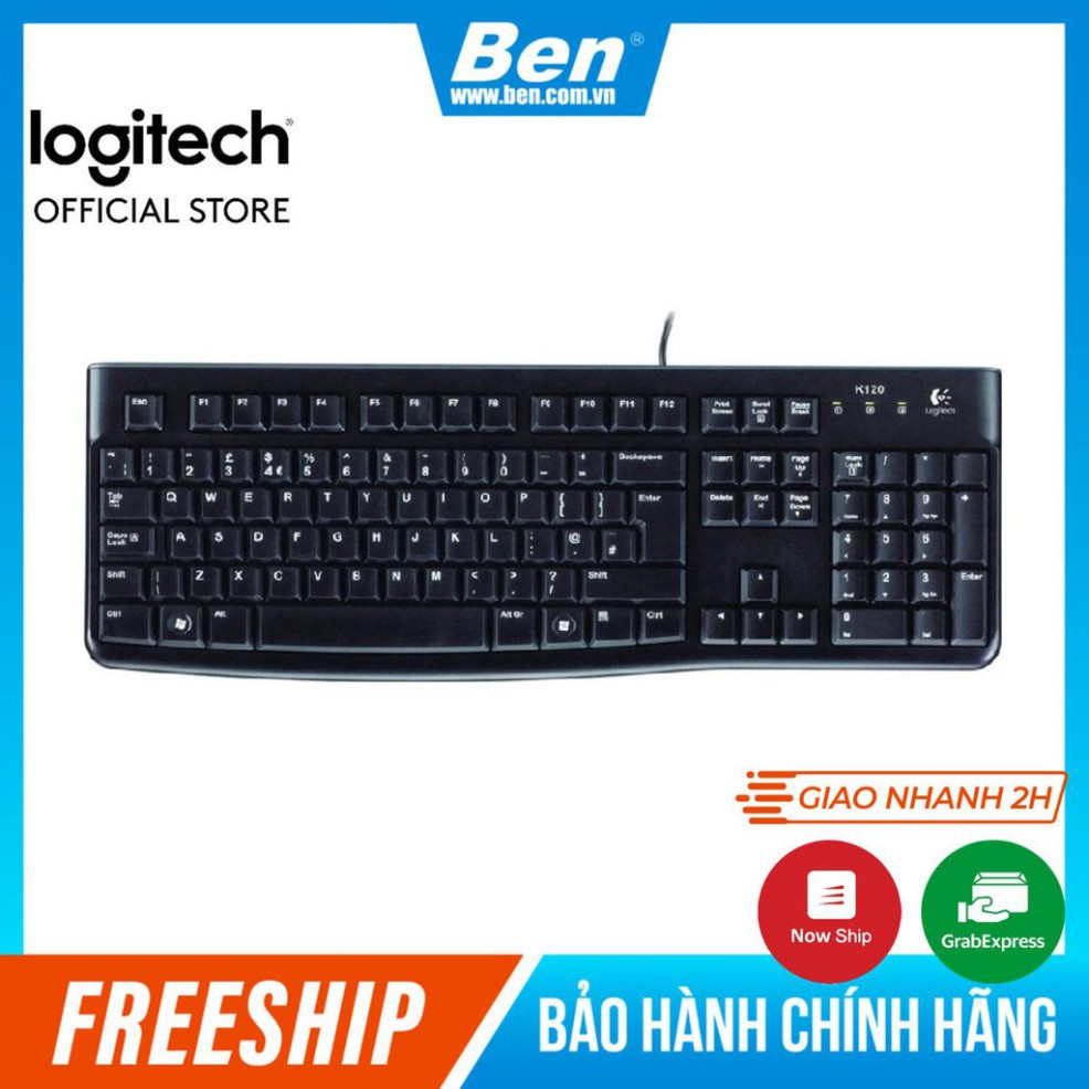 (Hot) Bàn phím máy tính Logitech K120 - Bàn phím máy tính có dây Usb Logitech - BH 36T