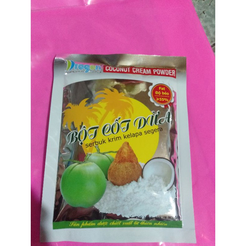 Bột cốt dừa dragon nguyên chất 100%:thơm hơn & béo hơn