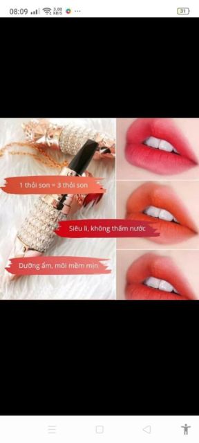 [ Son Nội Địa ] Son 3 Màu 💕 1 Cây Son 3 Cạnh 3 Màu Khác Nhau | BigBuy360 - bigbuy360.vn