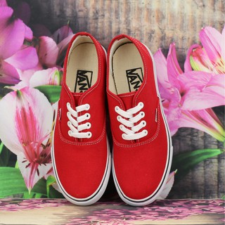 Giày vải van classic -  đỏ tươi Nam