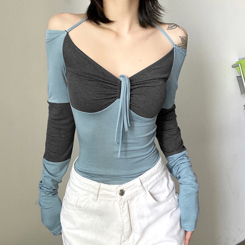 Áo Sơ Mi Dài Tay Hở Vai Thời Trang Dành Cho Nữ