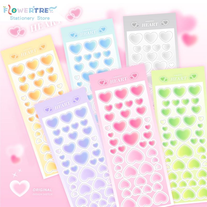 Flowertree 1 Miếng Dán Lấp Lánh Trang Trí Sổ Tay