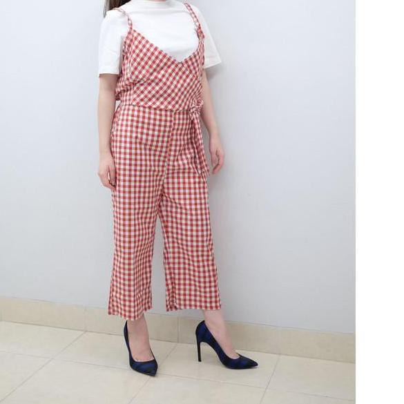 Bộ Jumpsuit Công Sở Màu Đỏ T77