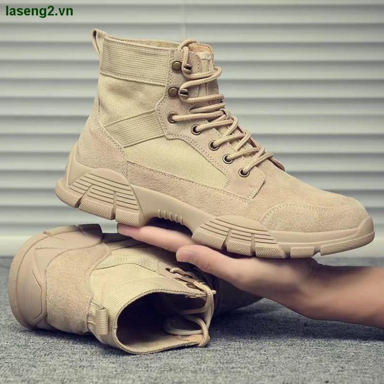 Giày Bốt Martin Cổ Cao Lót Nhung Thời Trang Thu Đông Cho Nam VIP