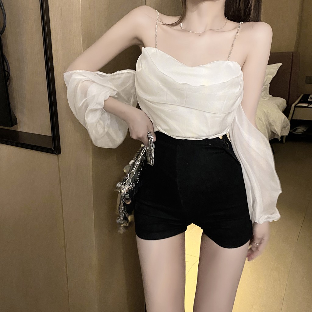 ÁO SƠ MI KIỂU HAI DÂY CÚP NGỰC HÀNG NHẬP QUẢNG CHÂU