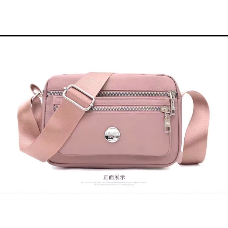 Túi Xách Nữ Vải Dù Mềm Đeo Chéo Thời Trang Trẻ Trung Nhiều Ngăn Đa Năng -A&ESHOP 88887