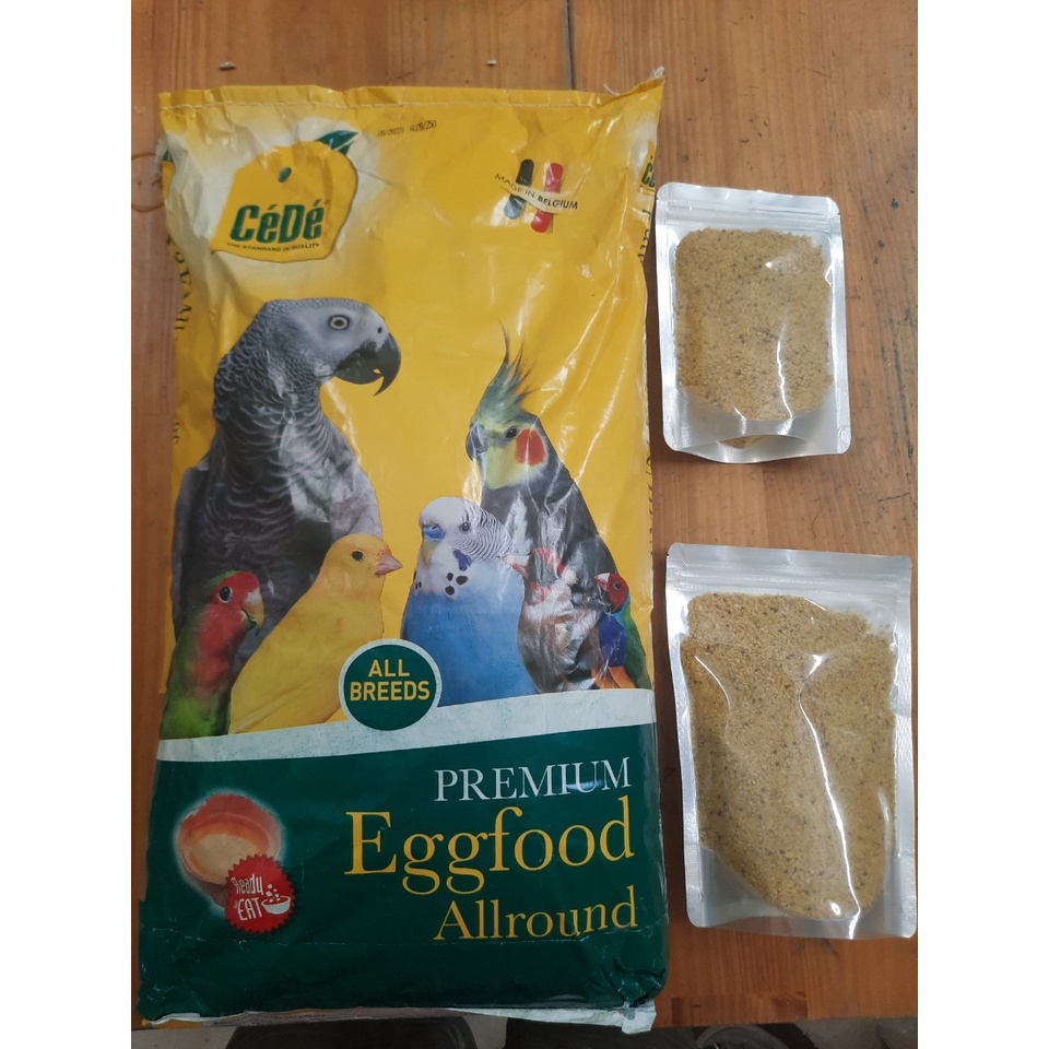 200g Cám trứng CeDe CéDé Premium Eggfood dành cho chim vẹt, hồng yến