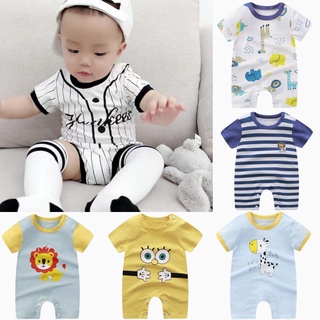 Bộ áo liền quần kiểu dáng dễ thương cho em bé