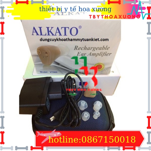 [Hàng Chính Hãng] Máy Trợ Thính Alkato Sạc Điện VT-905