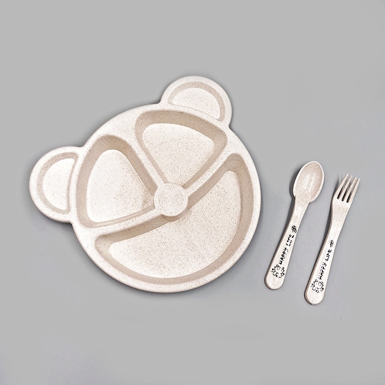 Đĩa Nhựa Lúa Mạch Tròn Có Giá Phơi, Đựng Bánh Kẹo Đẹp Hình Tròn Tai Thỏ Nhỏ Nhiều Màu