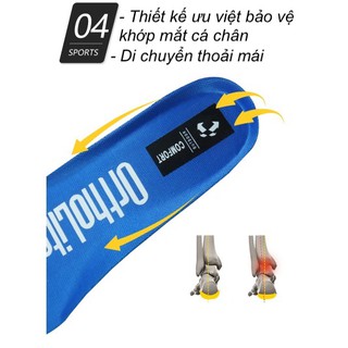 Lót giầy thể thao thoáng khí hấp thụ sốc Ortholite mồ hôi kháng khuẩn nam nữ