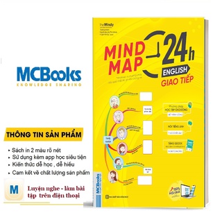 Sách - mindmap 24h english - giao tiếp tiếng anh bằng sơ đồ tư duy - học kèm app online