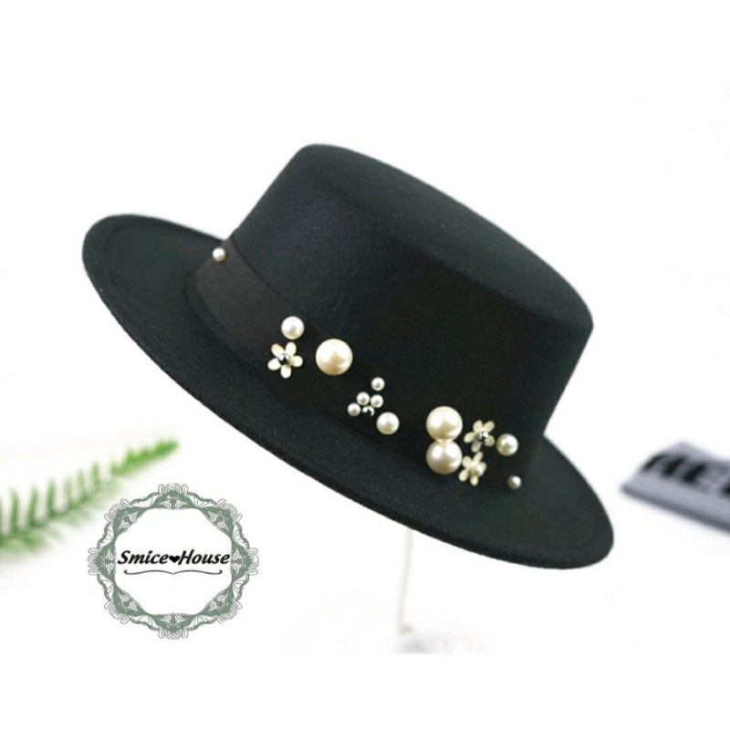 Nón phớt mũ cao bồi rộng vành nữ fedora lh 0917399527