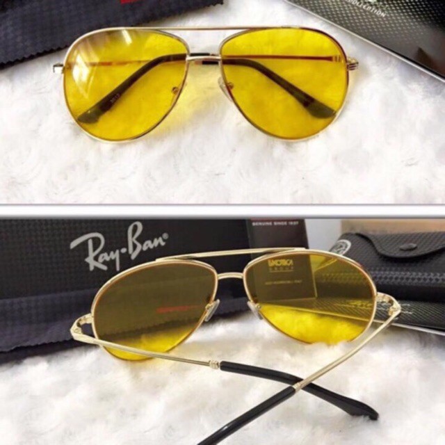 [PHÁ GIÁ] Kính mát, kính thời trang đi đêm Nam Nữ màu Vàng