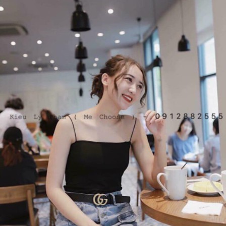 Áo Hai Dây Body 💖FREESHIP💖 Áo 2 dây thun cotton dáng ôm cực xinh AD38