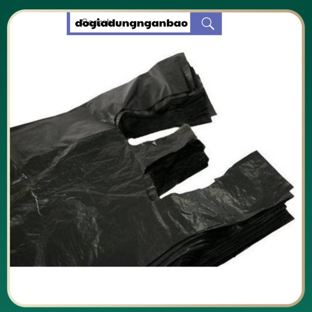 1Kg túi nilon đen gói hàng đựng rác có 2 quai túi dai tiện lợi size 5kg,10kg,15kg,20kg,25kg