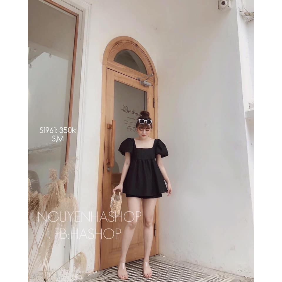 sét đũi xốp cộc cổ vuông(new)