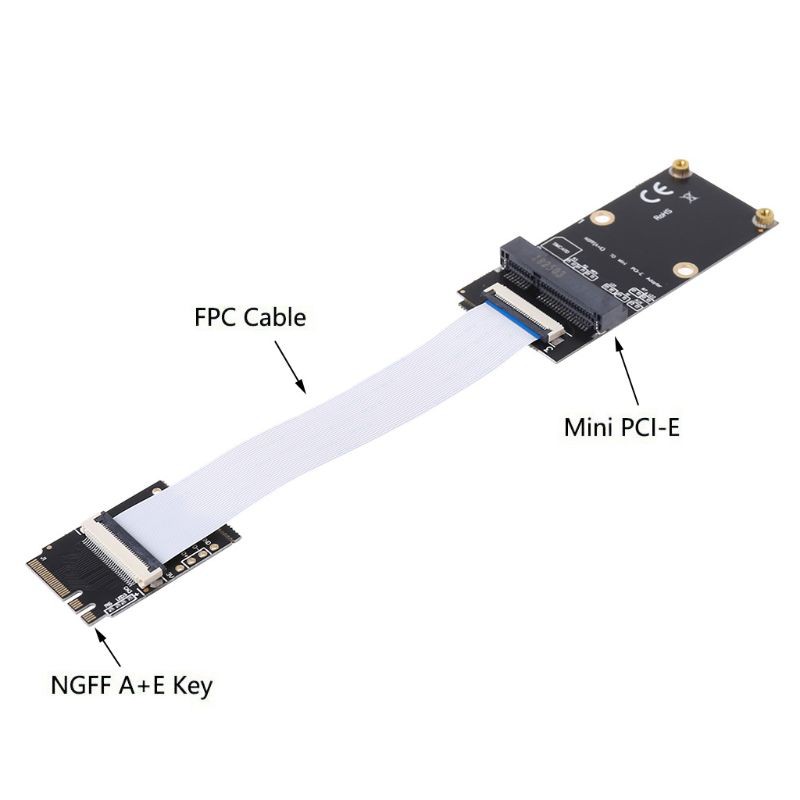 H.S.V✺M.2 (NGFF) Key A/E/A+E to Mini PCI-E Adapter with FFC Cable for PC Computer | BigBuy360 - bigbuy360.vn