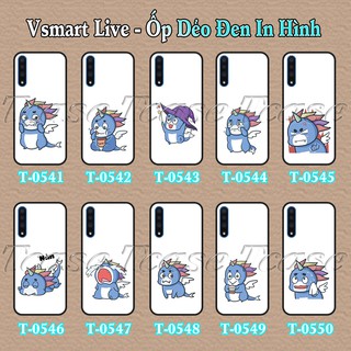 Ốp lưng Vsmart Live dẻo đen in hình Rồng cute