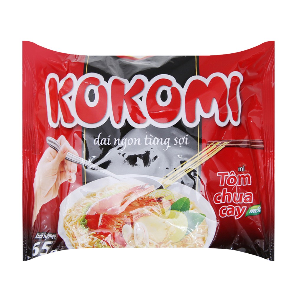 MÌ Tôm Chua Cay Kokomi Thùng 30 gói x 65g/gói