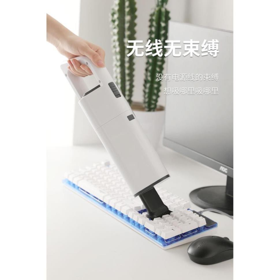 STHA- Máy hút lông chó mèo thú cưng không dây-máy hút bụi mini (BH 6 tháng) làm sạch xe hơi 3 đầu hút