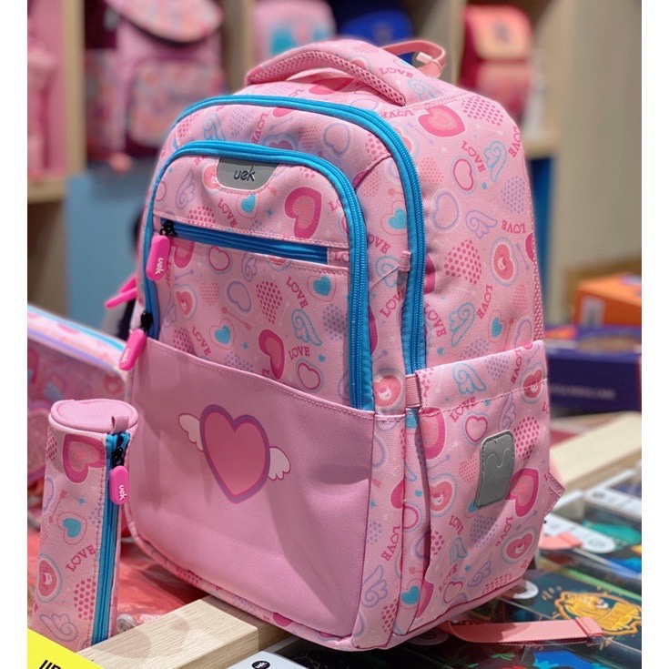 Balo Chống Gù UEK Tặng Kèm Túi Xách Và Hộp Bút Vải Balo Học Sinh Cặp Sách Chống Gù Cặp Chống Gù