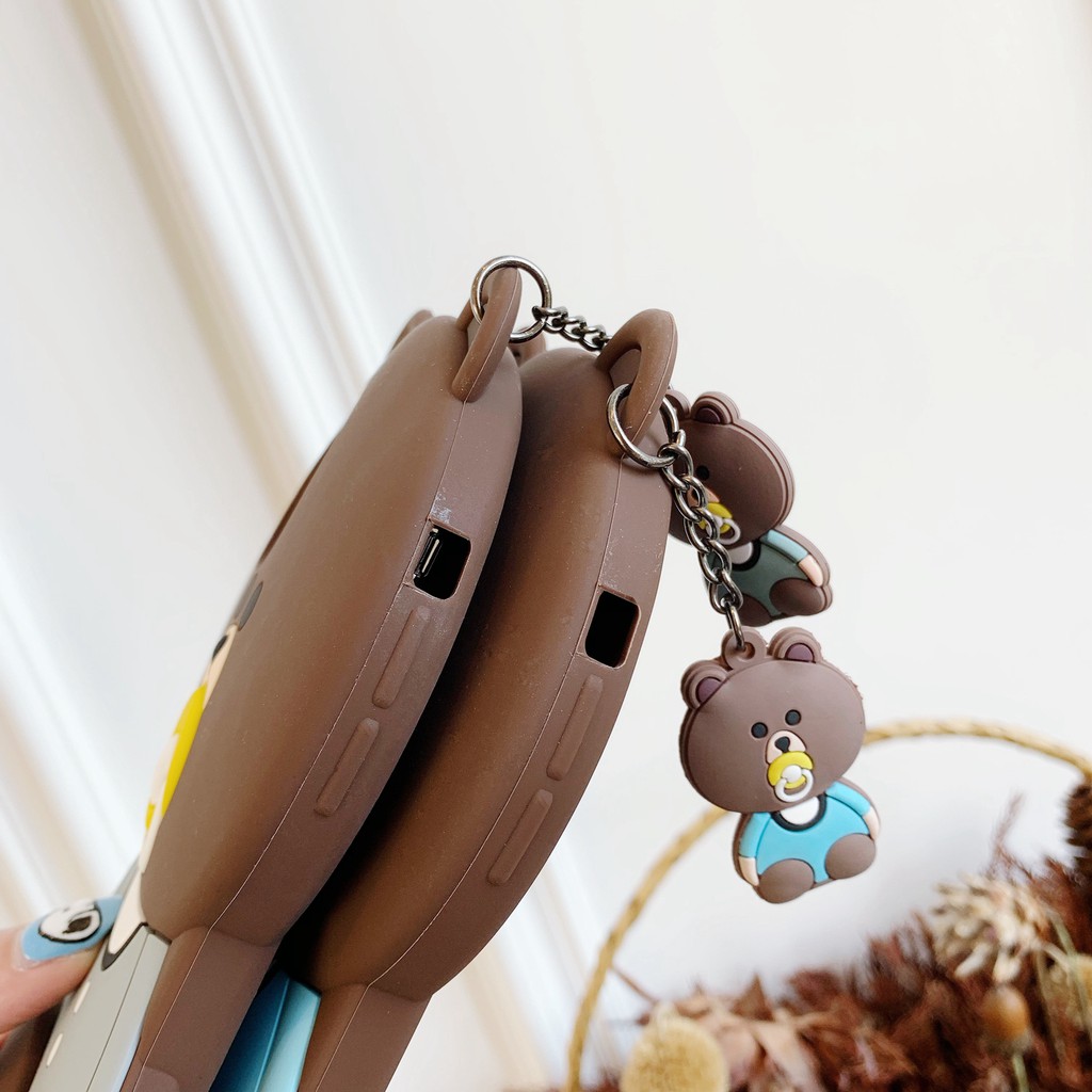 Bear Ốp điện thoại silicone mềm họa tiết gấu dễ thương cho OPPO R9/R9M R9PLUS R9S R11 R11 PLUS R17 A59/A59S A77 A73/A79
