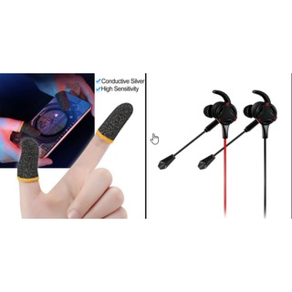 [COMBO] Phụ kiện chơi game (Bao ngón tay + Tai nghe Headphone BL-A1 in-ear có micro gắn ngoài) - HTL Shop