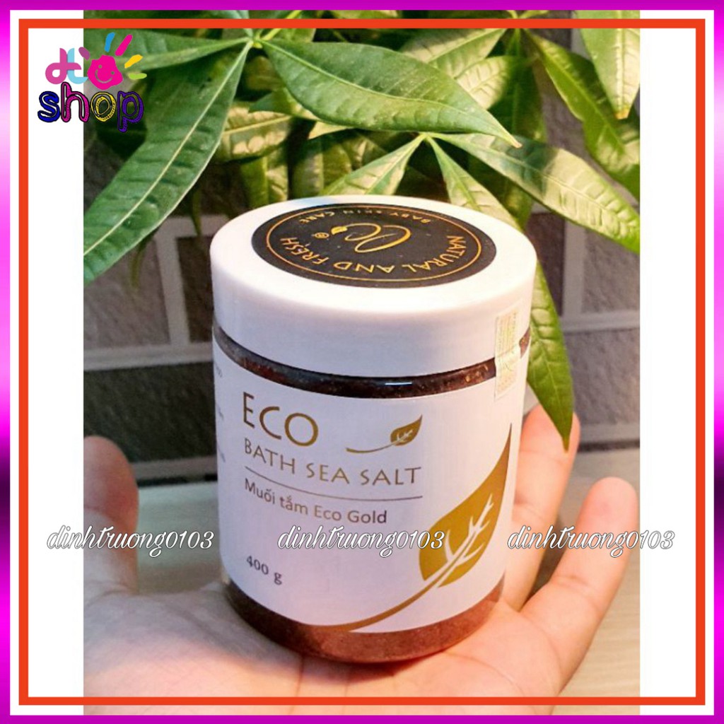 [COMBO 3 TẶNG 1] MUỐI TẮM BÉ ECO GOLD 400G TẶNG 1 MUỐI ECO 200G- DÙNG CHO TRẺ TỪ SƠ SINH,  GIẢM NHANH RÔM SẢY, MẨN NGỨA.